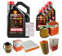 MAHLE Controllo Set 9L MOTUL 8100 X-CESS 5W-40 Per Fiat Ducato Kasten 100