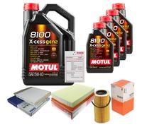 MAHLE Controllo Set 9L MOTUL 8100 X-CESS 5W-40 Per Volvo V70 II 2.4 D5 XC70