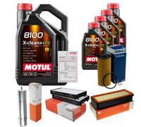 MAHLE Controllo Set 9L MOTUL 8100 X-CLEAN 0W-30 Per BMW X6 XDRIVE30D