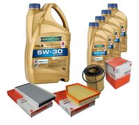 Mahle Controllo Set 9L Ravenol 5W-30 per BMW 5er E60 520i 525i