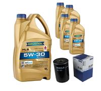 Mahle Controllo Set 9L Ravenol 5W-30 per Jaguar XK8 Convertible 4.0 TIPO-S