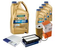 MAHLE Controllo Set 9L RAVENOL HLS 5W-30 per Hyundai Tucson 2.0 CRDi AWD