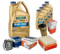 MAHLE Controllo Set 9L RAVENOL Turbo VST 5W-40 per BMW 5er E39 535i