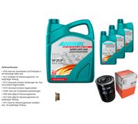 MAHLE Controllo set AGGIUNTA 8L 0540 SUPER LUCE 5W-40 per Fiat Ducato