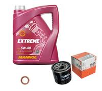 Mahle Controllo Set mannol 5 L 5W-40 Estremo per Nissan Qashqai II 1.6 Dig-T