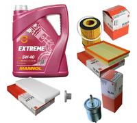 MAHLE Controllo Set MANNOL 5 L 5W-40 Extreme Per Opel Corsa C F08 F68 Tigra