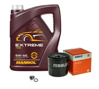 MAHLE Controllo Set MANNOL 5 L 5W-40 Extreme Per Renault Twingo II 1.2 16V