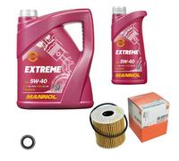Mahle Controllo Set mannol 6 L 5W-40 Estremo per Peugeot 206 Cc 1.6 16V 1.4i
