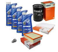 MAHLE CONTROLLO SET MANNOL Olio Motore Defender 10W-40 4L per Audi A4 Anno 04-08