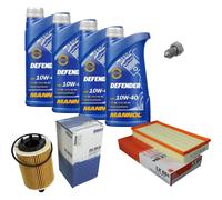 MAHLE Controllo Set MANNOL Olio Motore Defender 10W-40 4L Per Audi TT Anno 03-06