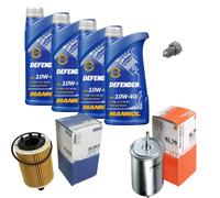 Mahle Controllo Set mannol olio motore Defender 10W-40 4L per Audi Tt Bj.03-06