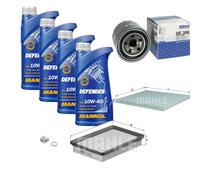 Mahle Controllo Set mannol olio motore Defender 10W-40 4L per Kia Bj.04-08