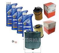 MAHLE CONTROLLO SET MANNOL Olio Motore Defender 10W-40 4L per Mazda 3 Anno 08-13