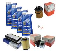 Mahle Controllo Set mannol olio motore Defender 10W-40 4L per Mazda 3 Bj.08-13