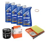 MAHLE Controllo Set MANNOL Olio Motore DEFENDER 10W-40 4L Per Seat Mii Bj.11-20
