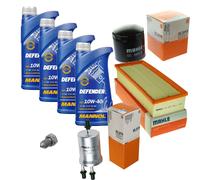 MAHLE Controllo Set MANNOL Olio Motore DEFENDER 10W-40 4L Per VW Touran Bj.06-10