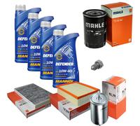 MAHLE CONTROLLO SET olio motore MANNOL Defender 10W-40 4L per Audi A4 Anno 04-08