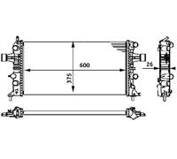 MAHLE CP 588 000S CR 237 000S - Refrigeratore BEHR
