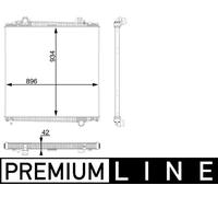 MAHLE CR 103 000P Radiatore, Raffreddamento motore per MAN