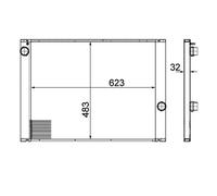 Mahle CR 1067 000P Radiatore Raffreddamento Motore Per BMW E60 E61 E63 E64