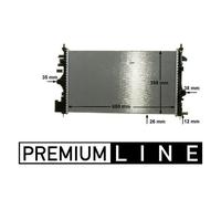 Mahle CR 1102 000P Radiatore Motore per Opel Insignia A Saab 9-5 Chevrolet