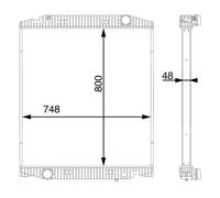 MAHLE CR 113 000S Radiatore, Raffreddamento motore per IVECO
