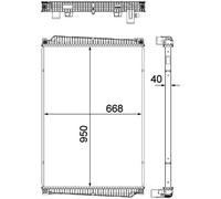 MAHLE CR 1149 000P Radiatore, Raffreddamento motore per MAN