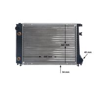MAHLE ORIGINAL Radiatore motore CR 117 000S per BMW 3er Cabriolet E30 320i 325i