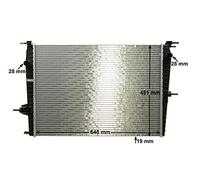 MAHLE ORIGINAL CR 1197 000P Radiatore motore