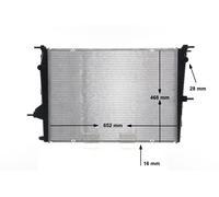 Radiatore Alette di raffreddamento saldate CR 1197 000S MAHLE per RENAULT