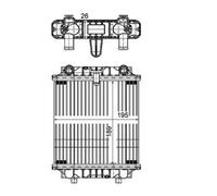 Mahle CR 1202 000P Radiatore Raffreddamento Motore SX per Audi A6 Allroad A7
