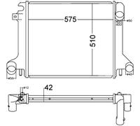 MAHLE ORIGINAL CR 1217 000P Radiatore motore
