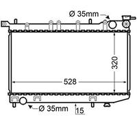 MAHLE CR 128 000S Radiatore motore