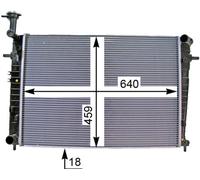 Radiatore, raffreddamento motore MAHLE CR 1333 000P