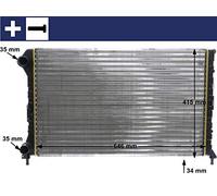 MAHLE CR 1447 000S Radiatore motore