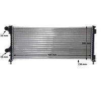 Mahle Original Radiatore motore CR 1448 000S per FIAT Doblo Kombi (119, 223)