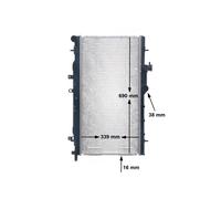 MAHLE CR 1560 000S Radiatore motore