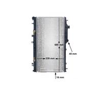 MAHLE CR 1573 000S Radiatore motore per SUBARU FORESTER (SH) XV (GP)