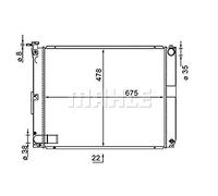 MAHLE CR 1578 000S refrigeratore