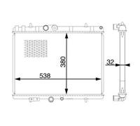 MAHLE CR 1598 000S refrigeratore