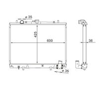 MAHLE CR 1608 000S refrigeratore