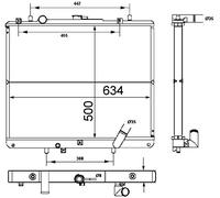 MAHLE ORIGINAL CR 1747 000S Radiatore motore