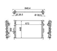 Mahle CR 1748 000S Radiatore Motore per Volvo S60 II Ford Land Rover