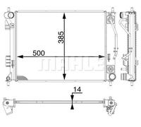 MAHLE CR 1973 000P Radiatore motore