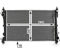 MAHLE ORIGINAL CR 2003 000P Radiatore motore