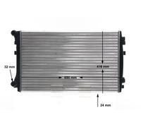 MAHLE CR 2054 001S Radiatore motore