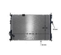 MAHLE CR 2058 000S Radiatore motore