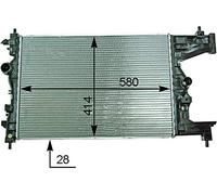 MAHLE ORIGINAL CR 2114 000P Radiatore motore