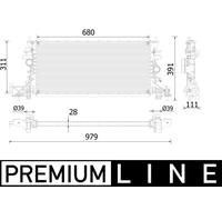 MAHLE CR 2251 000P Radiatore, Raffreddamento motore per OPEL,VAUXHALL