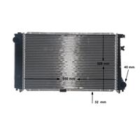 MAHLE ORIGINAL CR 238 000S Radiatore motore per BMW 5 Limousine (E34) 7 (E32)